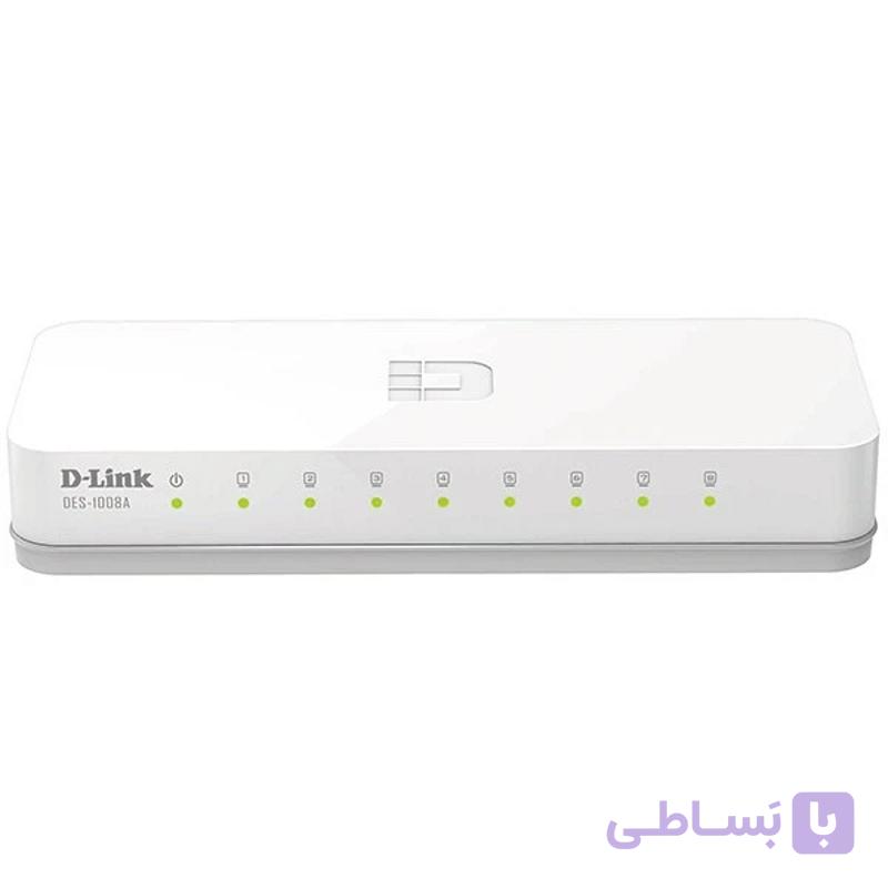 سوئیچ 8 پورت دی-لینک مدل D-Link DES-1008A — تصویر 1