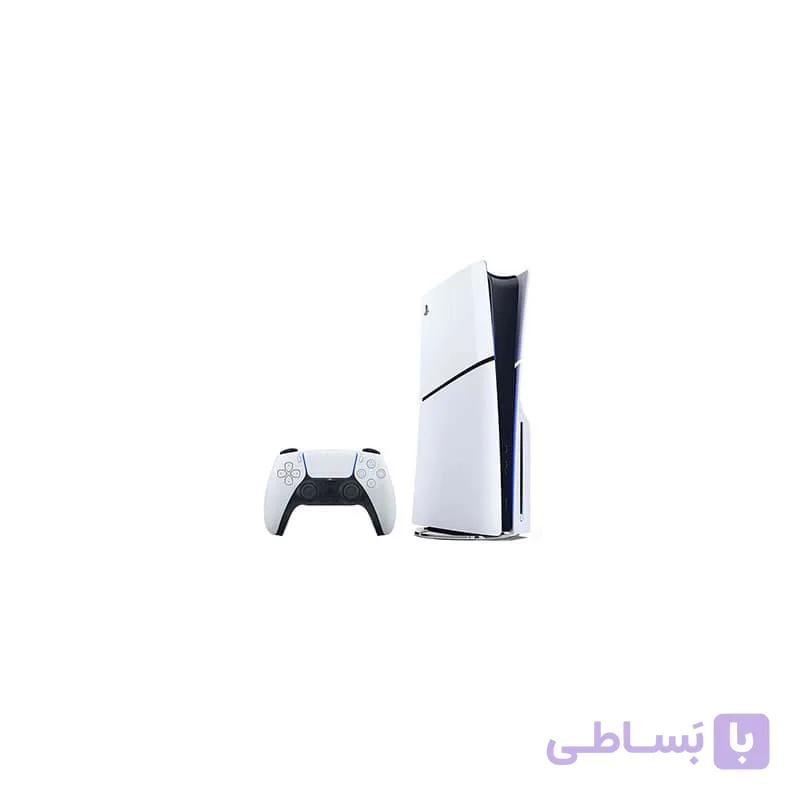 کنسول بازی پلی استیشن 5 سونی مدل Sony PlayStation 5 Slim Standard دو دسته ریجن اروپا همراه با بازی — تصویر 1