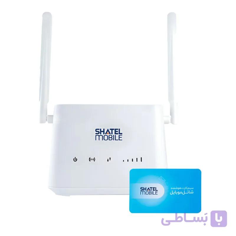 مودم روتر 4G/LTE شاتل موبایل آنلاک مدل D02 به همراه سیم کارت شاتل با 2 گیگابایت یکماهه — تصویر 1