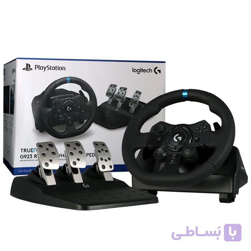 گجت دسته فرمان بازی لاجیتک مدل Logitech G923 مخصوص PlayStation — تصویر 1