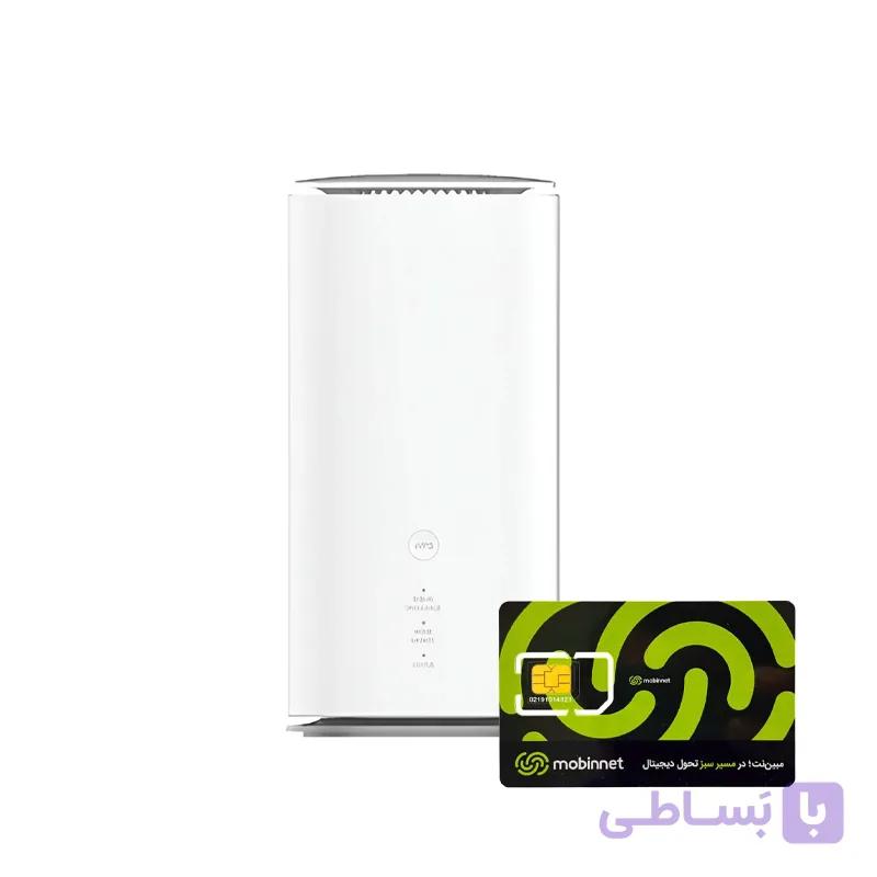 مودم 4G/5G زد تی ای مدل Speed ​​Wi-Fi HOME 5G L13 ZTR02 به همراه سیم کارت مبین نت 200 گیگ یک ساله — تصویر 1