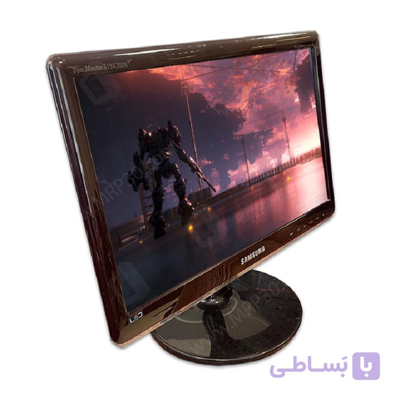 مانیتور 19 اینچی سامسونگ مدل Samsung S19A360N PLUS، رزولوشن 1366×768 پیکسل و نور پس‌زمینه LED، دارای 1 عدد VGA و 1 عدد DVI با نسبت تصویر 16:9 — تصویر 1