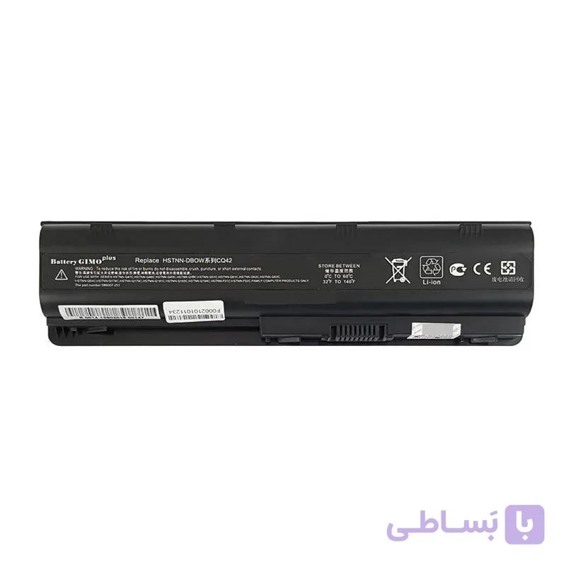 باتری لپ تاپ اچ پی Pavilion DM4_Compaq CQ42-9Cell Gimo Plus مشکی-67 وات ساعت — تصویر 1