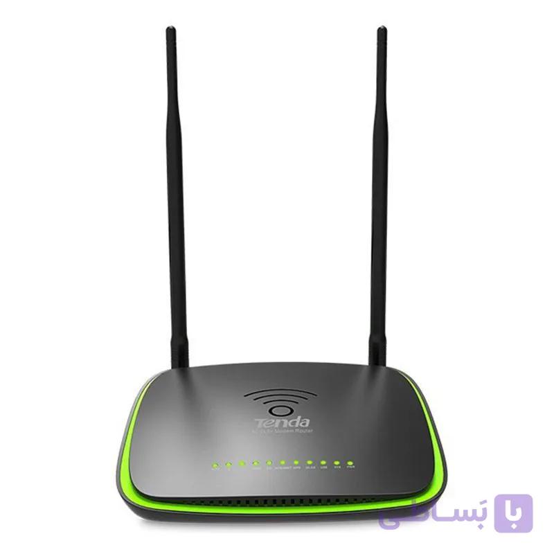 مودم روتر ADSL2 Plus بی‌سیم N300 تندا مدل DH301 — تصویر 1