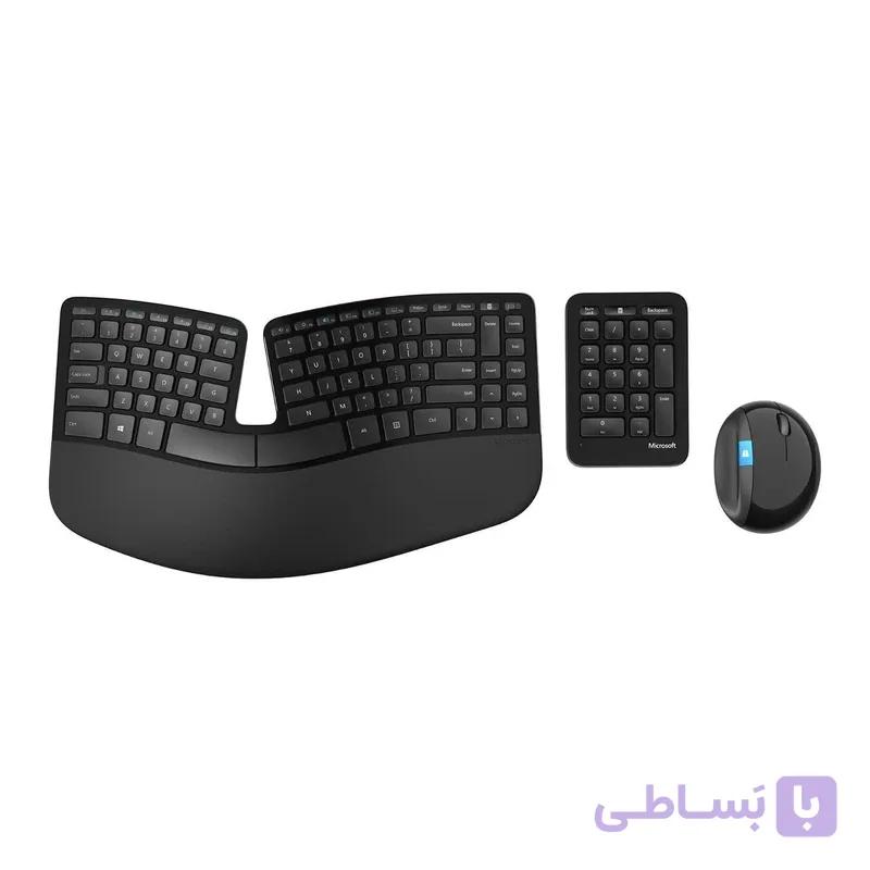 کیبورد و ماوس بی‌سیم مایکروسافت مدل Sculpt Ergonomic Desktop — تصویر 1