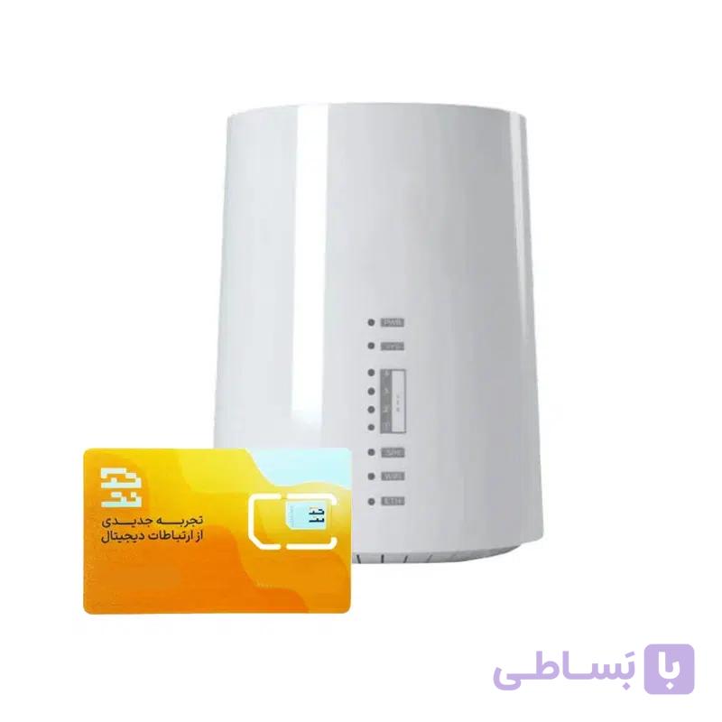 مودم 4G/TD-LTE تک نت مدل TF-I60 S1 به همراه سیم کارت تک نت با 300 گیگ یکساله — تصویر 1