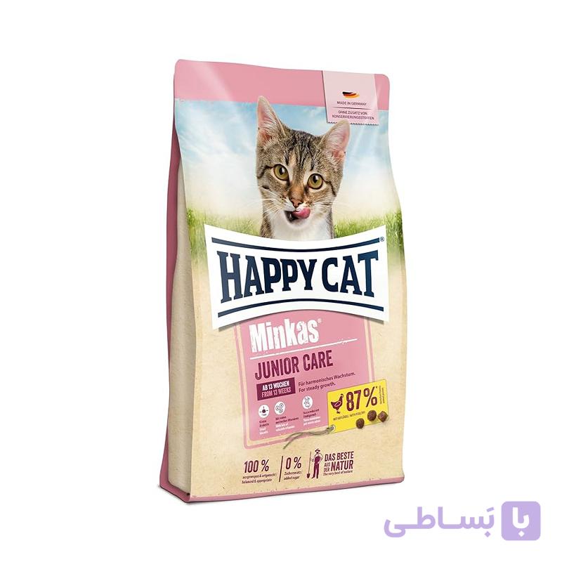 غذای خشک بچه گربه جونیور هپی کت مینکاس 2 کیلوگرم Happy Cat Minkas Junior — تصویر 1