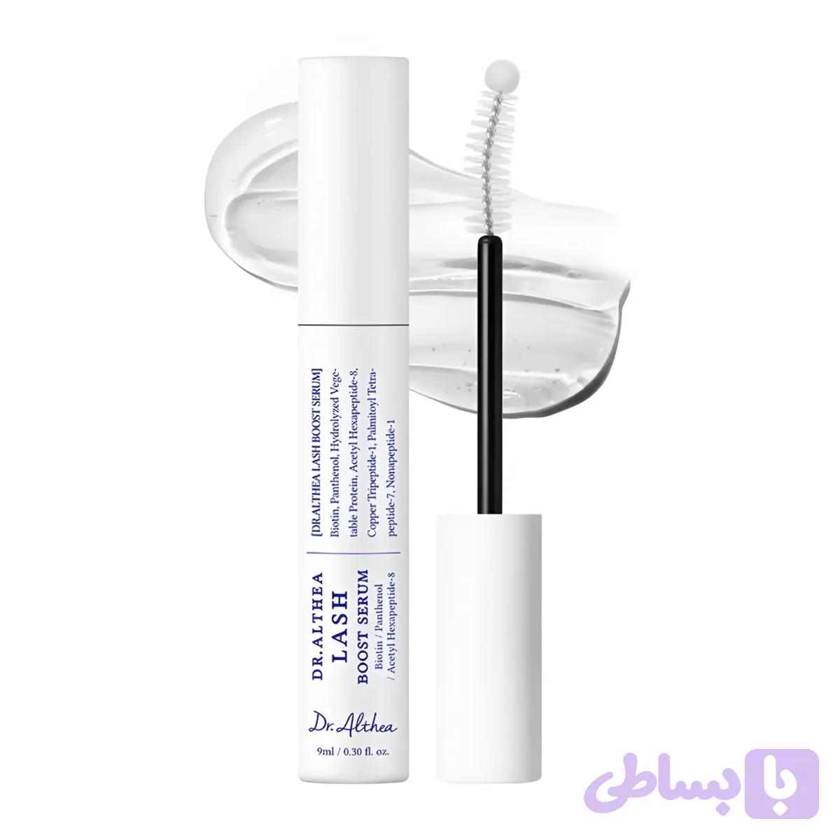 سرم تقویت مژه و ابرو دکتر آلتیا Dr.Althea حاوی بیوتین و پپتاید حجم 9 میل — تصویر 1