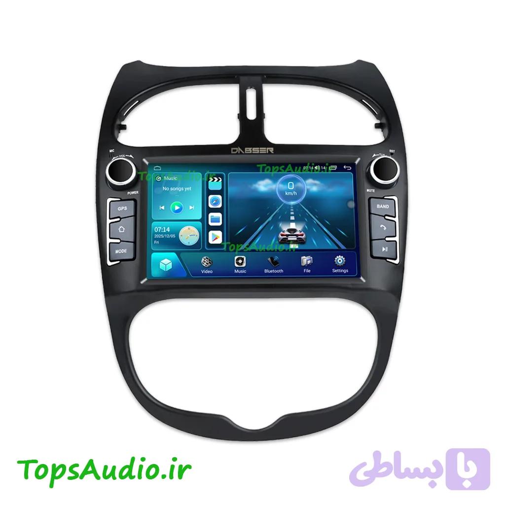 مانیتور اندروید پژو 206 دابسر مدل CH704 — تصویر 1