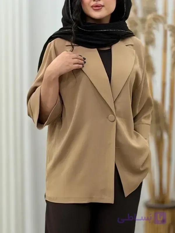 کت مورگان ریزشی تک‌دکمه؛ خوش‌فرم، شیک و همیشه کاربردی — تصویر 1