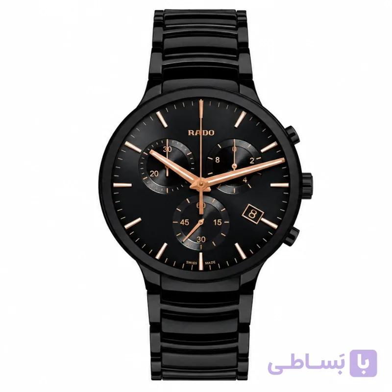 ساعت مچی رادو centrix کرونوگراف رزگلد || Rado Centrix Chronograph Rose Gold Dial Watch — تصویر 1