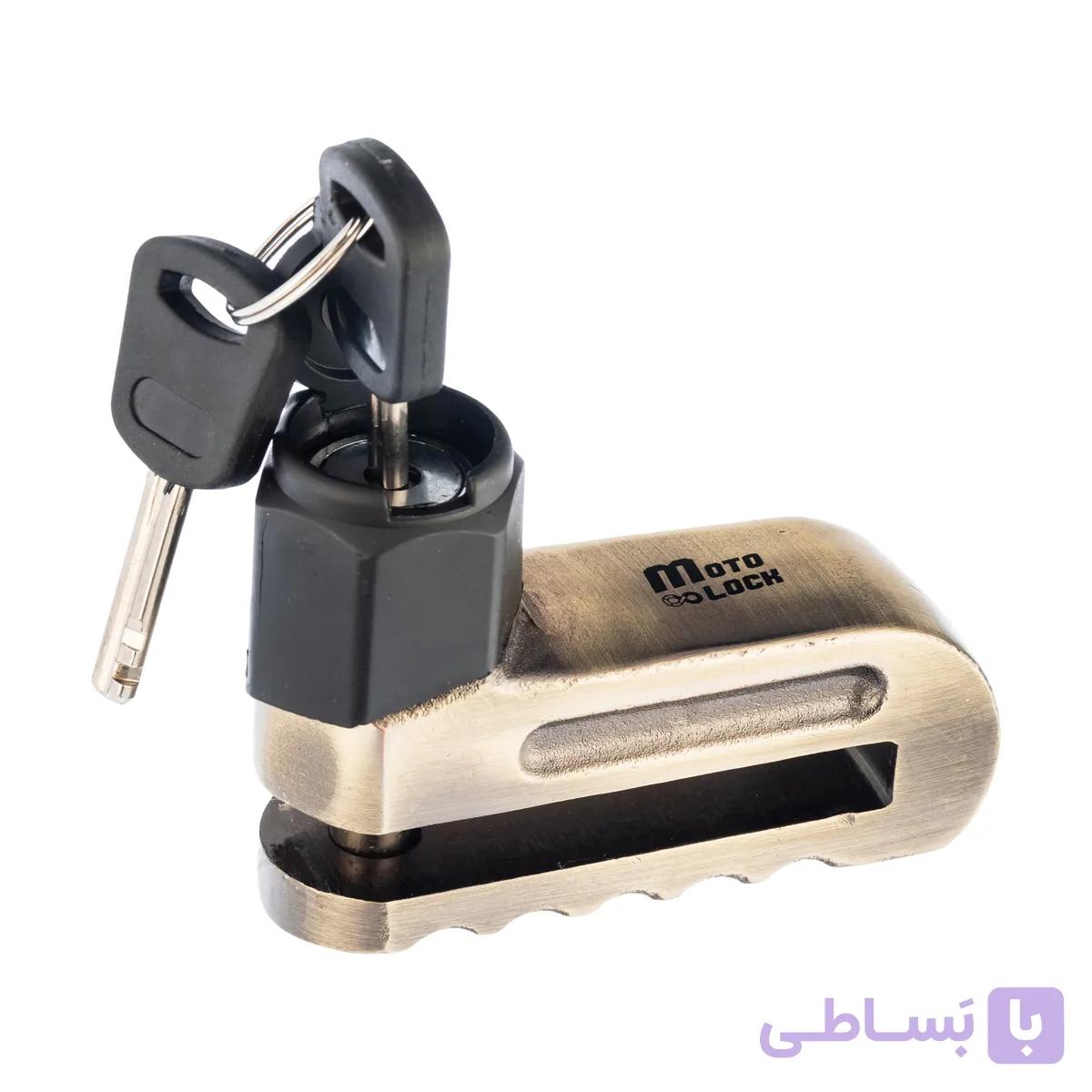 قفل دیسک موتورسیکلت موتولاک مدل درپوش دار — تصویر 1