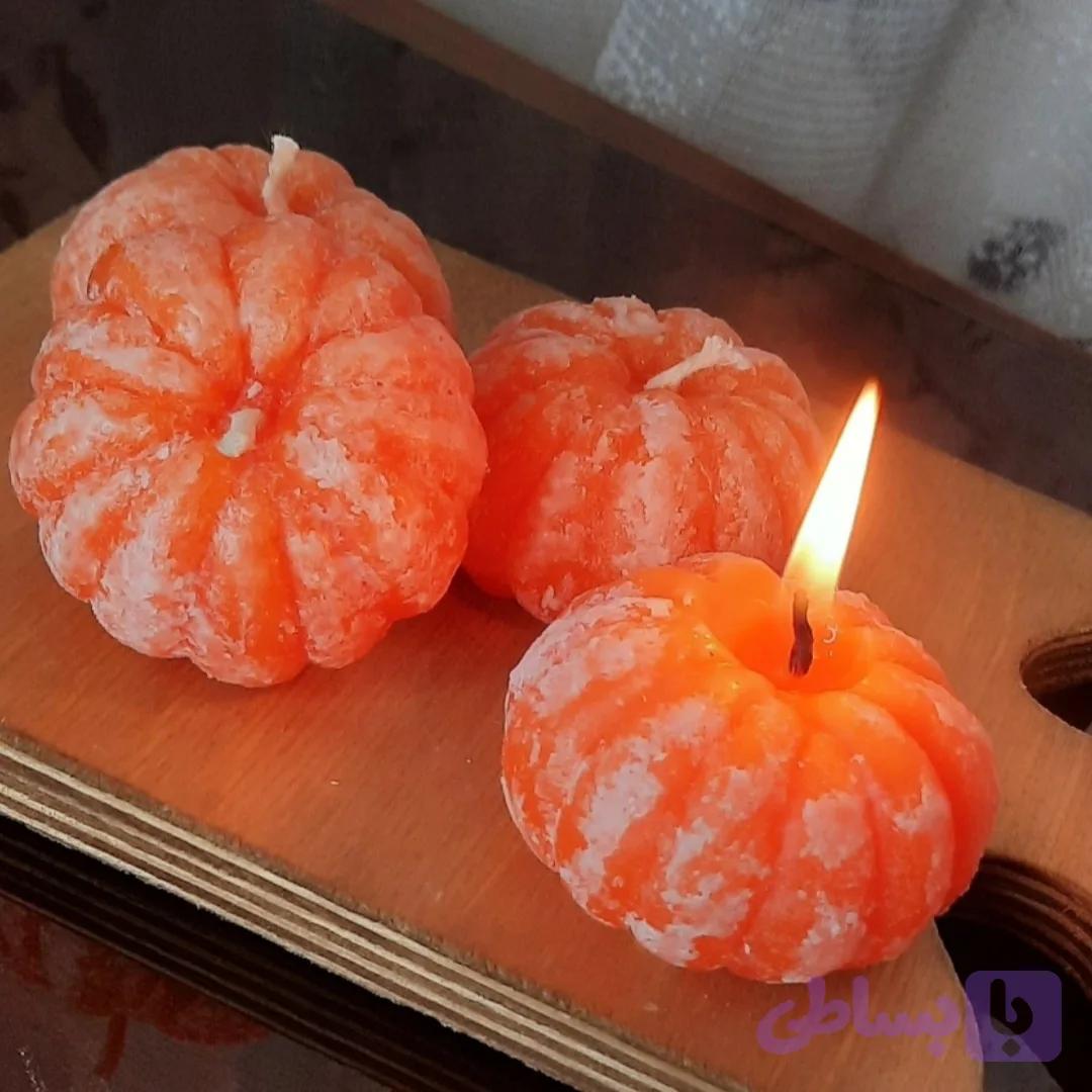 شمع طرح نارنگی