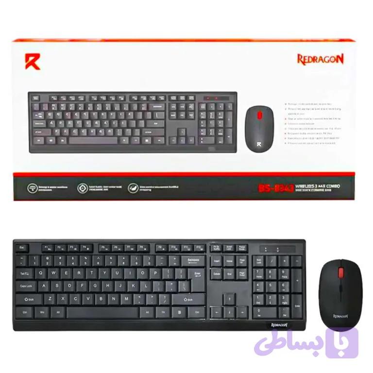 کیبورد و ماوس بی سیم ردراگون مدل REDRAGON BS-8343 — تصویر 1