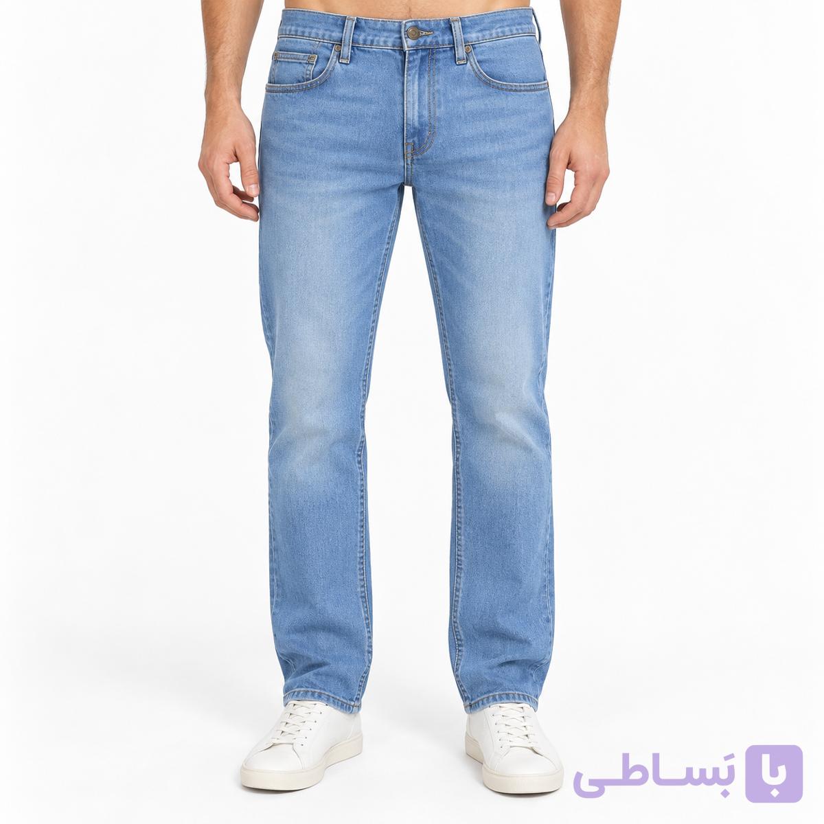 شلوار جین راسته مردانه آبی یخی برند اورجینال لهستان Reserved- کد۰۱ — تصویر 1