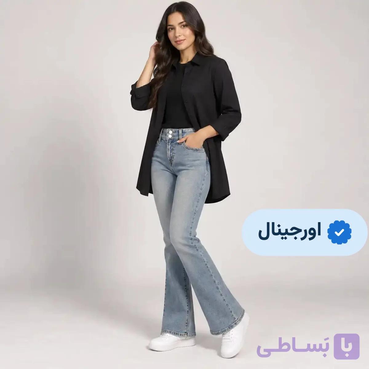 شلوار جین زنانه بوت کات اسپانیایی اورجینال برند GAP — تصویر 1