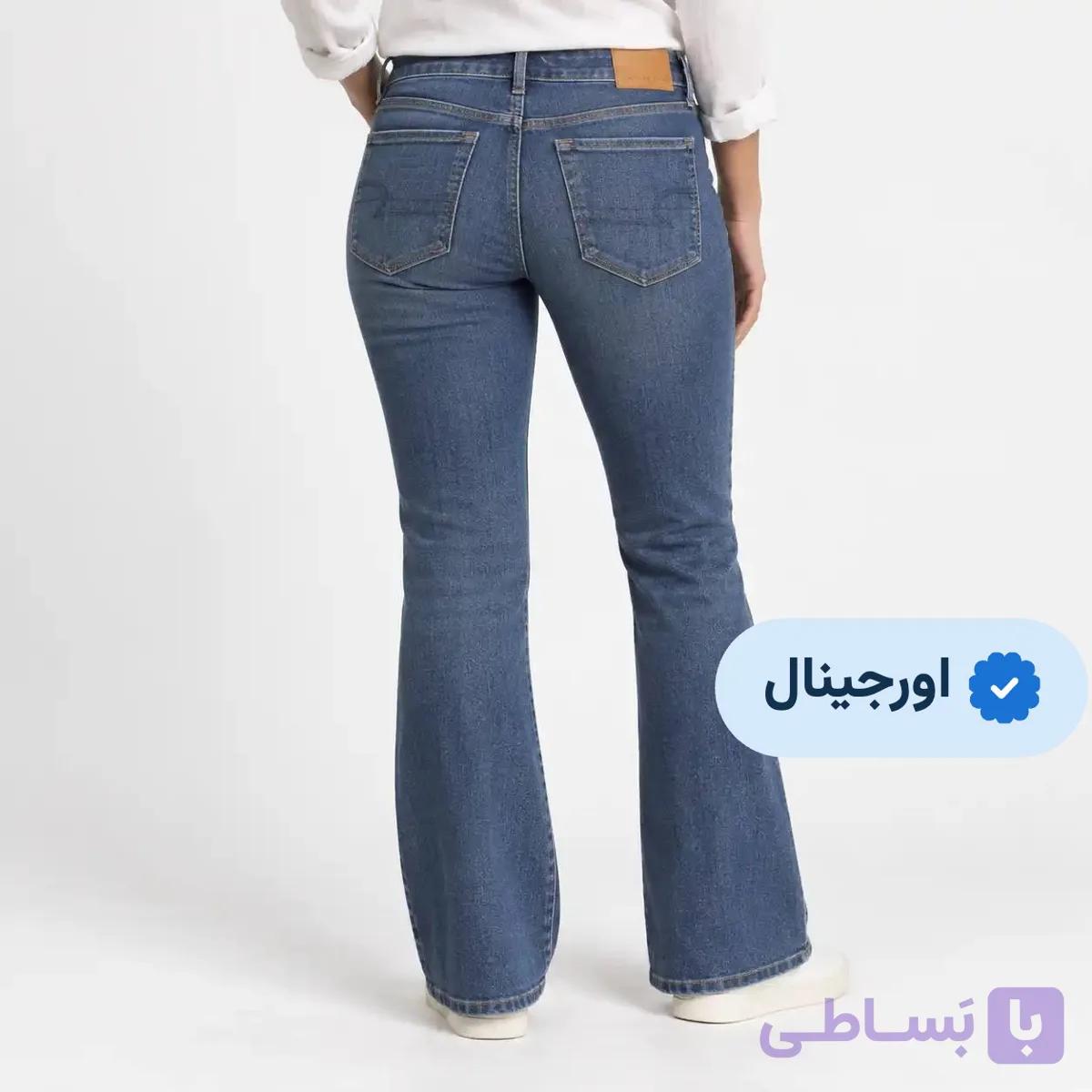 شلوار جین زنانه بوت کات اسپانیایی اورجینال American egel boot cut — تصویر 1