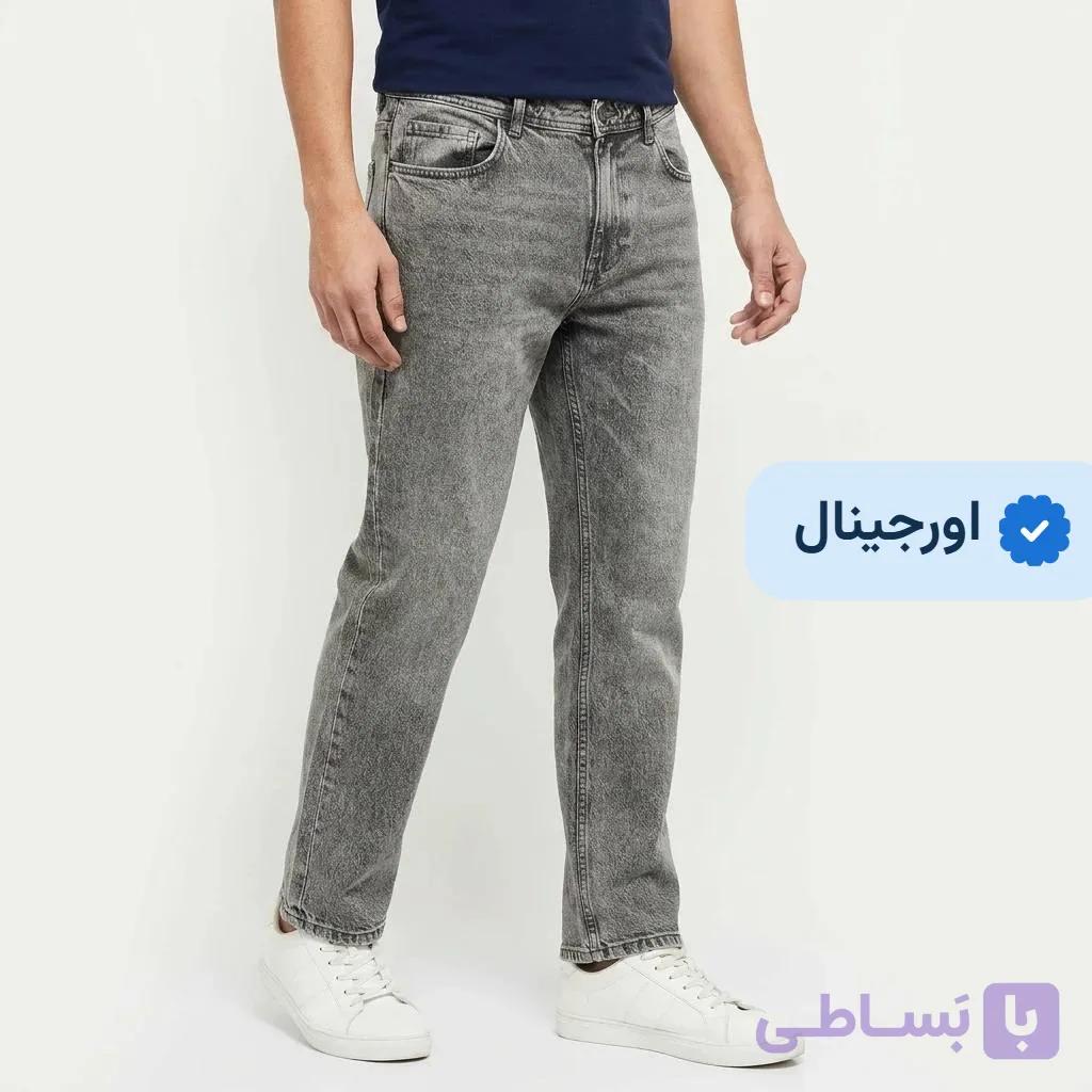 شلوار جین راسته مردانه قد بلند – وارداتی اورجینال — تصویر 1