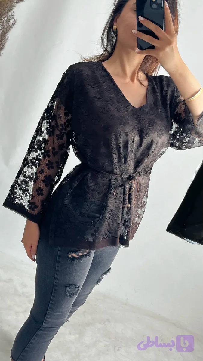 شومیز دانتل حاشیه دار
