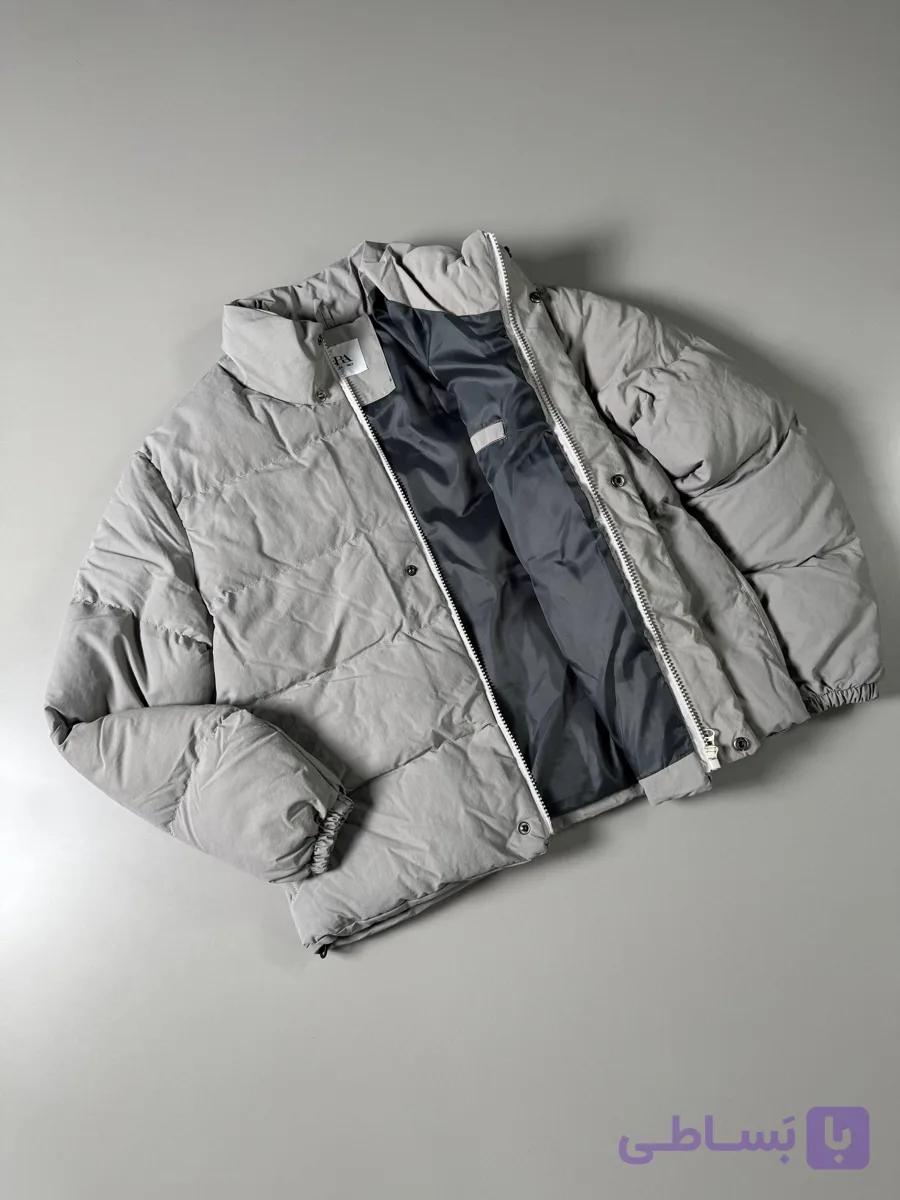 کاپشن ضخیم طوسی Zara — تصویر 1