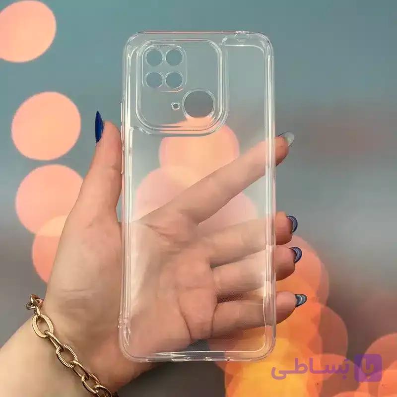 کاور شارک قاب مدل ژله ای شفاف مناسب برای گوشی موبایل شیائومی Redmi 15