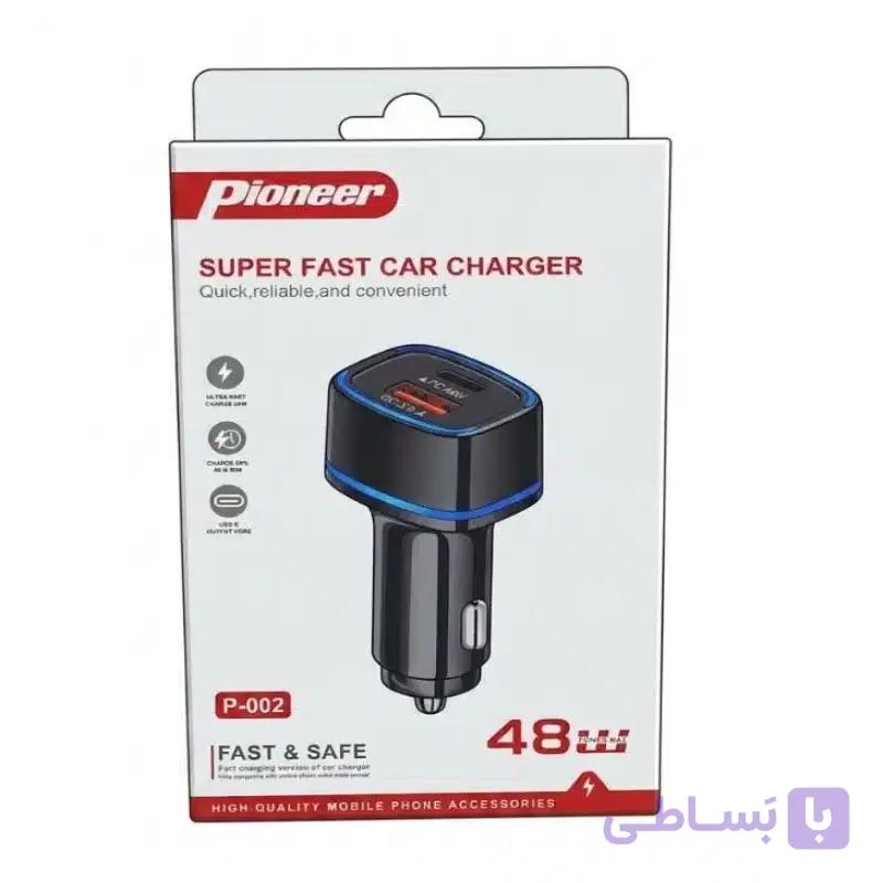 شارژر فندکی خودرو PIONEER مدل  p-002 — تصویر 1
