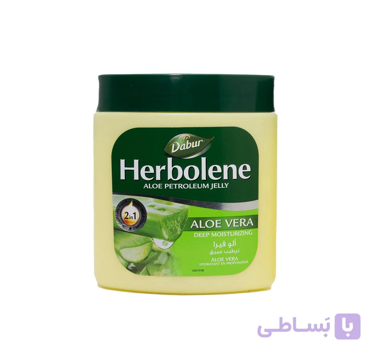 ژل وازلین دابور مدل هربولین آلوئه ورا حجم ۴۲۵میل