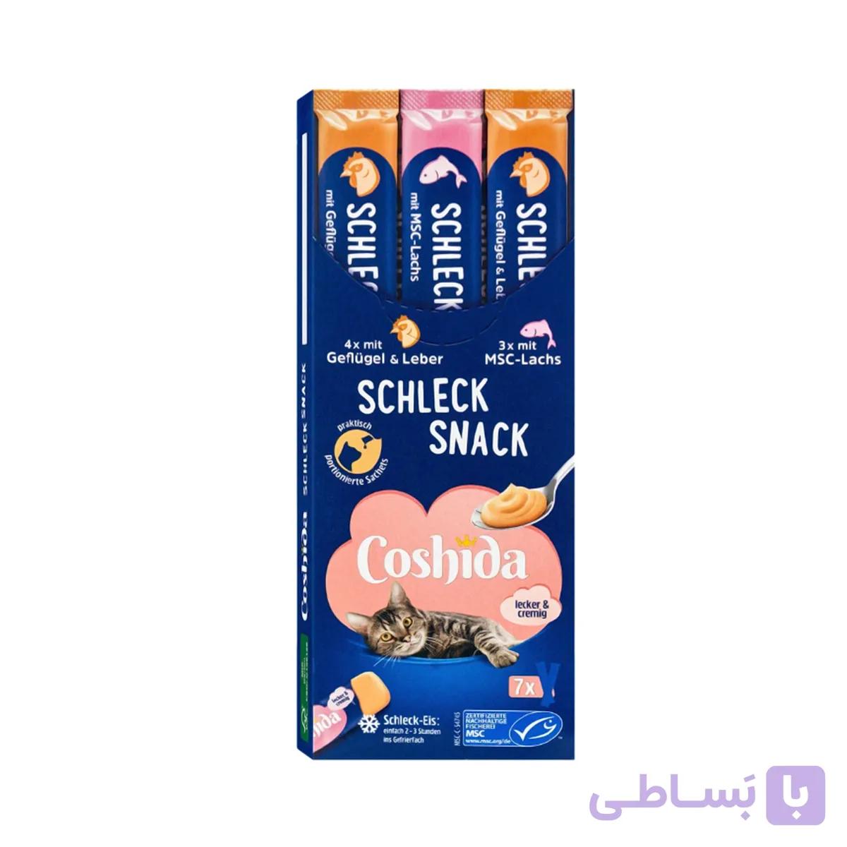 بستنی گربه کوشیدا با طعم مرغ و جگر و ماهی بسته 7 عددی — تصویر 1