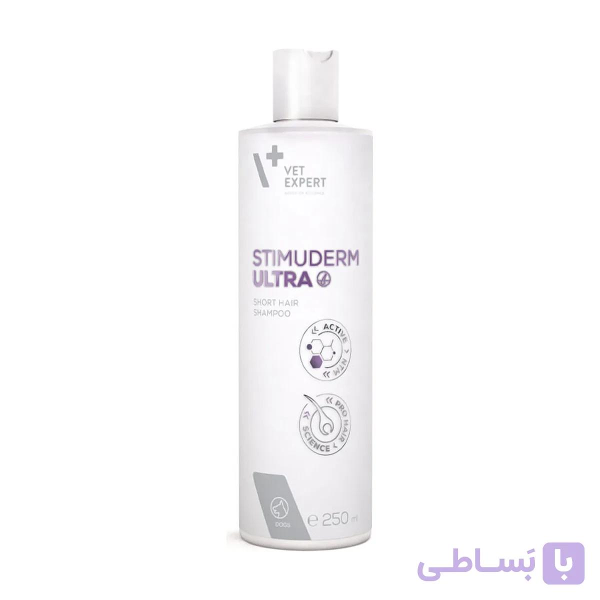 شامپو ضد ریزش مو سگ و گربه وت اکسپرت Stimuderm مو بلند