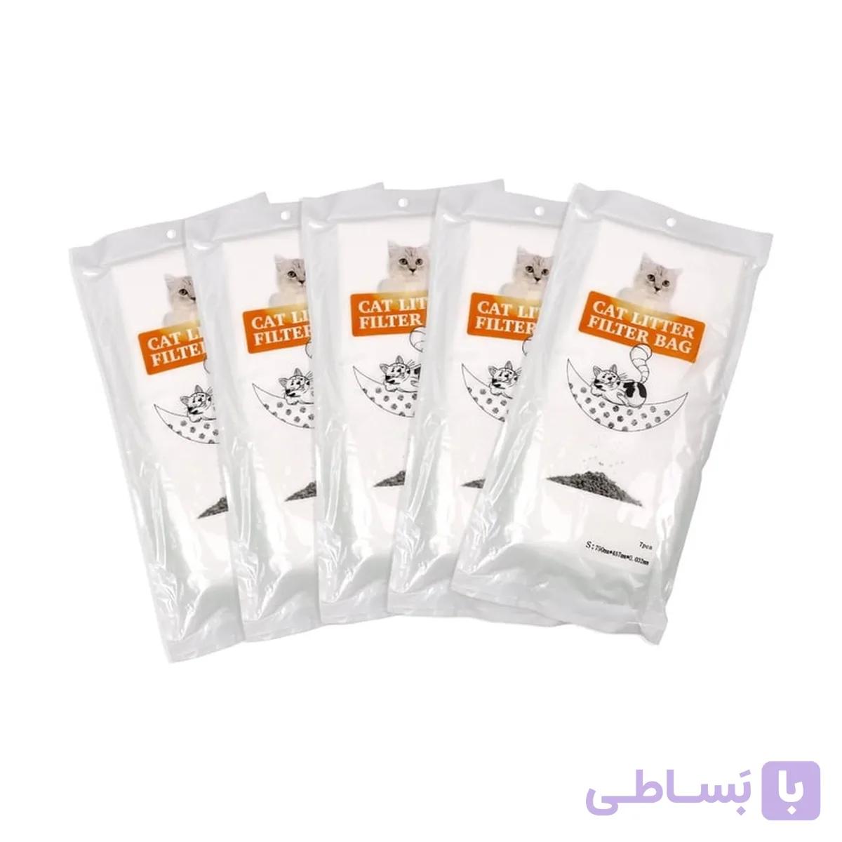 لاینر ظرف خاک گربه مدل فیلتر دار سایز بزرگ بسته 7 عددی — تصویر 1