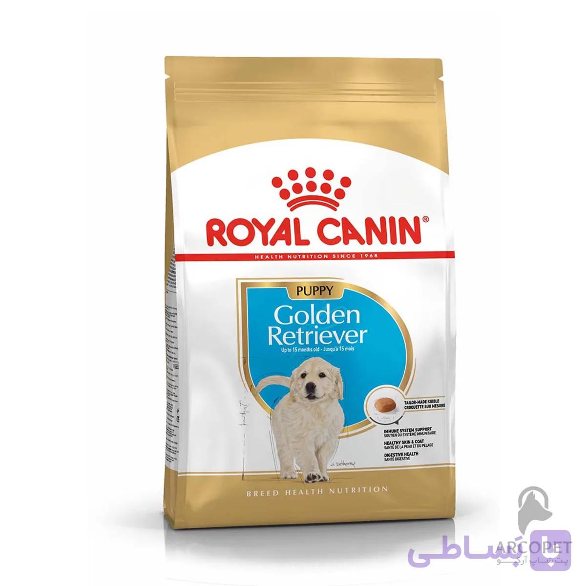 غذای خشک سگ گلدن رتریور بالغ رویال کنین Golden Retriever وزن 12 کیلوگرم — تصویر 1