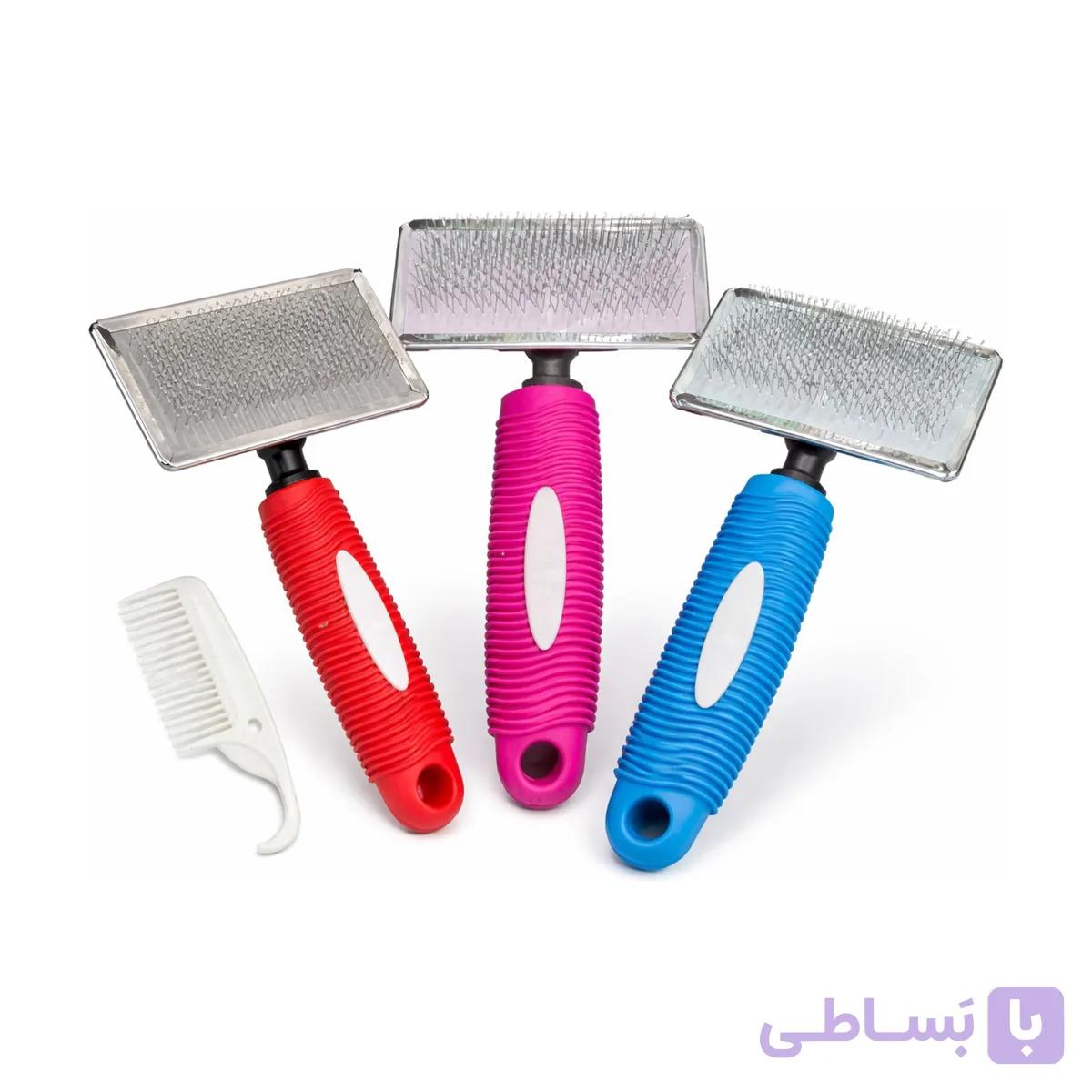 برس شانه دار سگ و گربه سایز مدیوم مناسب مو کوتاه و متوسط — تصویر 1