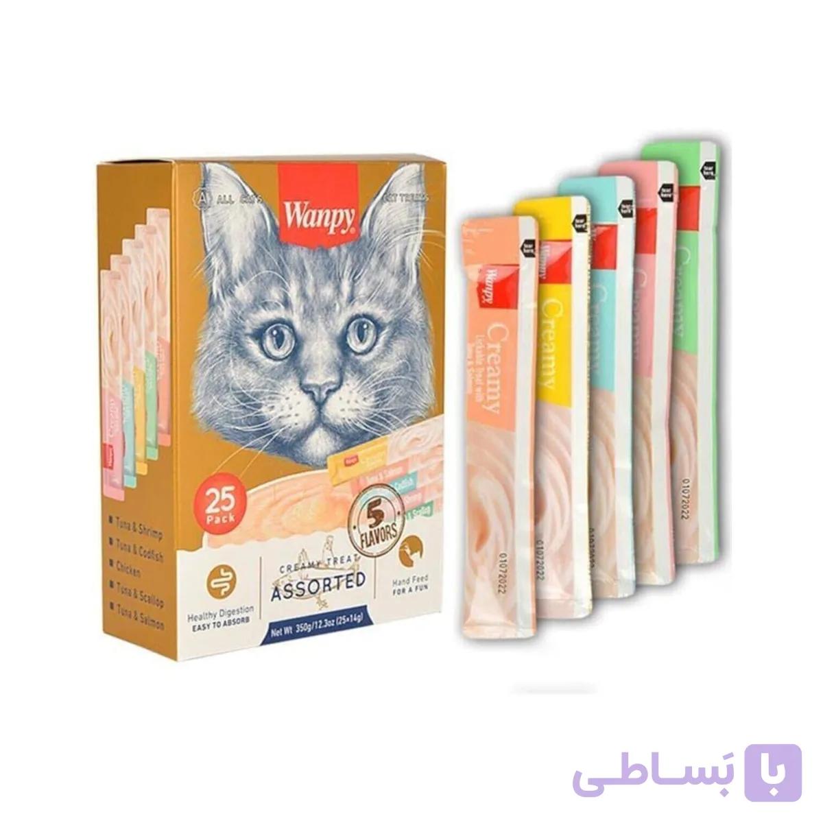 بستنی گربه ونپی با طعم های مختلف بسته 25 عددی — تصویر 1