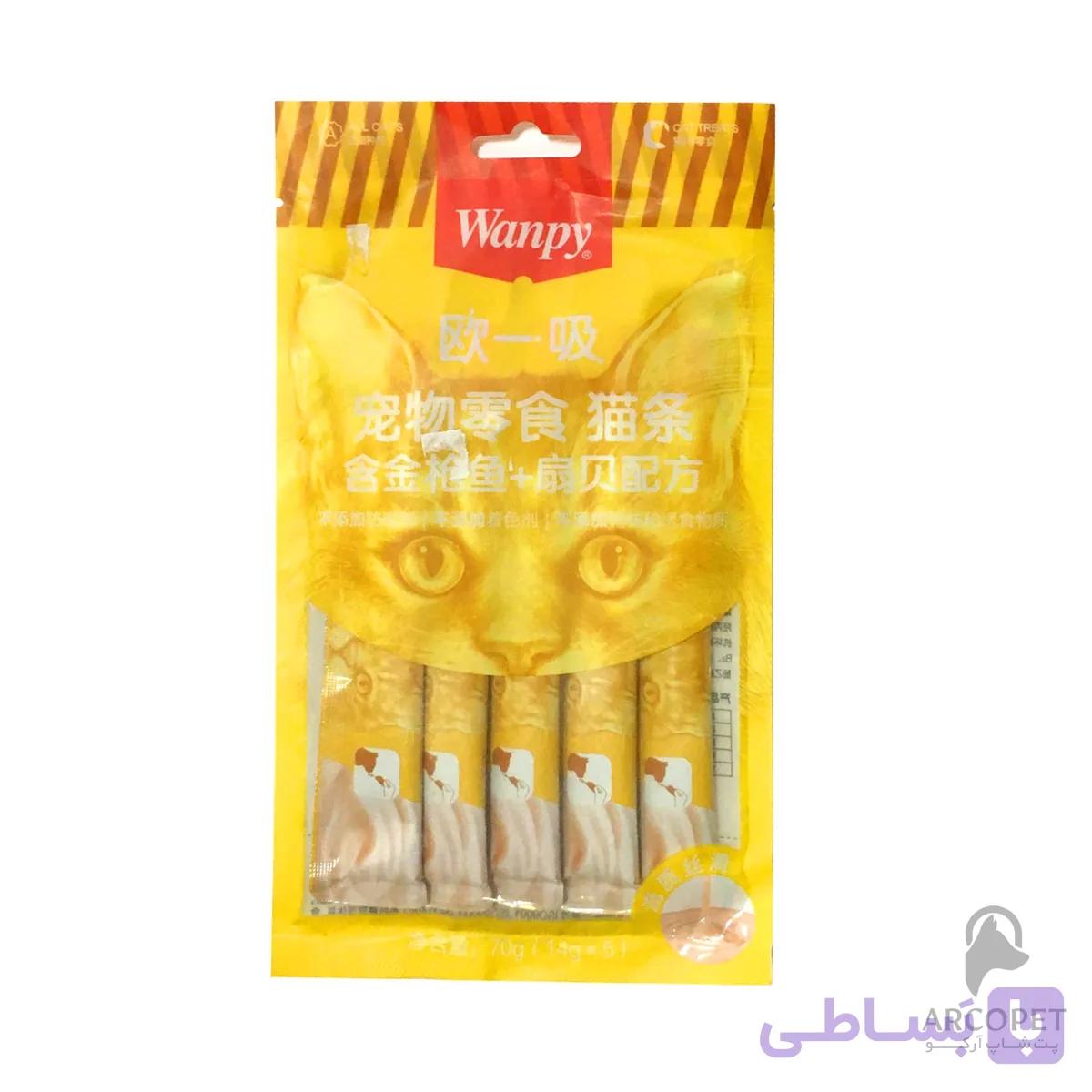 بستنی گربه ونپی با طعم مرغ بسته 5 عددی – چینی نویس