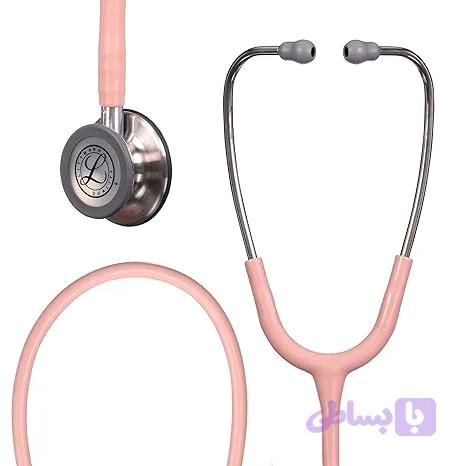 گوشی پزشکی لیتمن کلاسیک 3 صورتی شامپاینی ساتن کد 5910C — تصویر 1