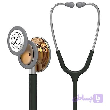 گوشی پزشکی لیتمن کلاسیک 3 مشکی مسی براق کد 5646 — تصویر 1