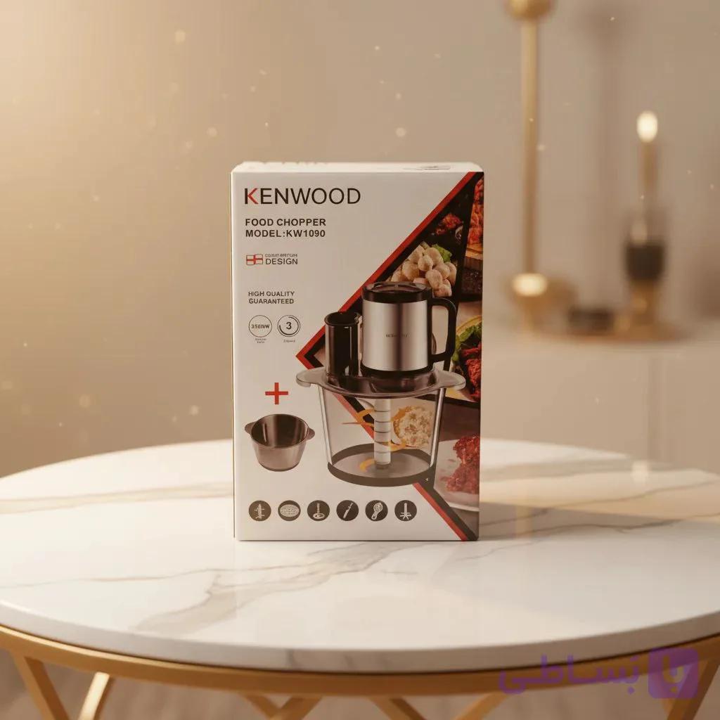 خردکن برقی کنوود Food Chopper | دو کاسه شیشه‌ای و استیل | شش تیغه طلایی | ۳۵۰۰ وات