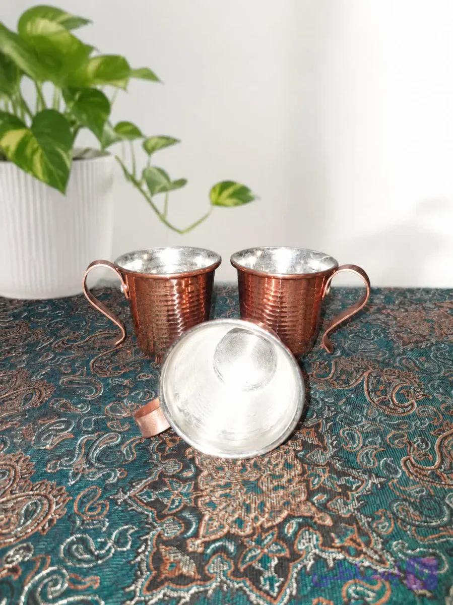 لیوان مسی نانو شده کودکانه دسته دار