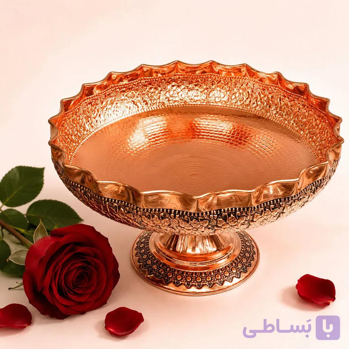 شکلات خوری مسی گلبرگ سیاه قلم قطر18 نانو شده