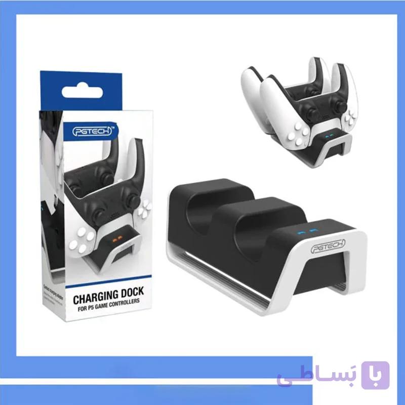 پایه شارژر دسته بازی PS5 مدل PGTECH GP-502 — تصویر 1