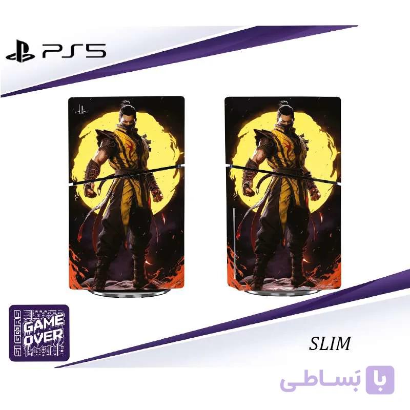 برچسب کنسول PS5 SLIM (GO) طرح MORTAL KOMBAT 7 — تصویر 1