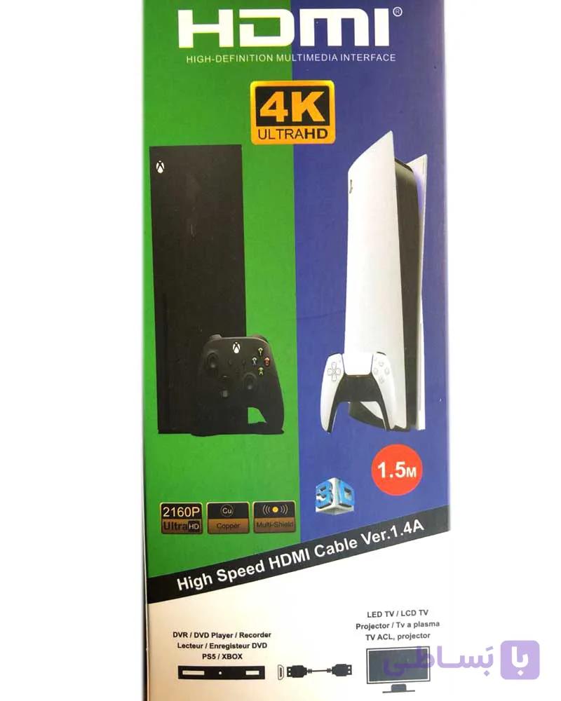 کابل HDMI 4K برای PS5 و Xbox طول 1.5 متر — تصویر 1
