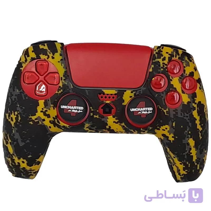 محافظ دسته PS5 پیکسلی زرد — تصویر 1