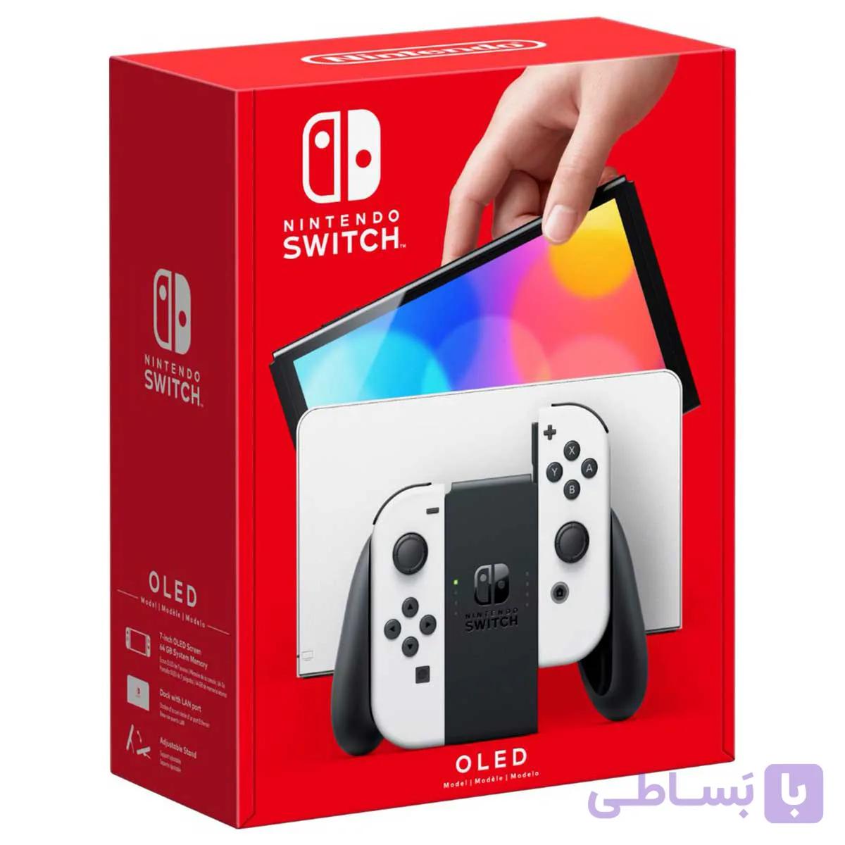 کنسول بازی نینتندو سوییچ Nintendo Switch OLED سفید — تصویر 1