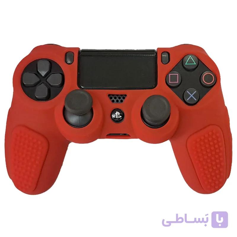 روکش دسته PS4 طرح ضد لغزش قرمز — تصویر 1