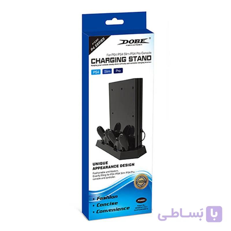 پایه نگهدارنده و شارژ PS4 دابی TP4-023B سه کاره — تصویر 1