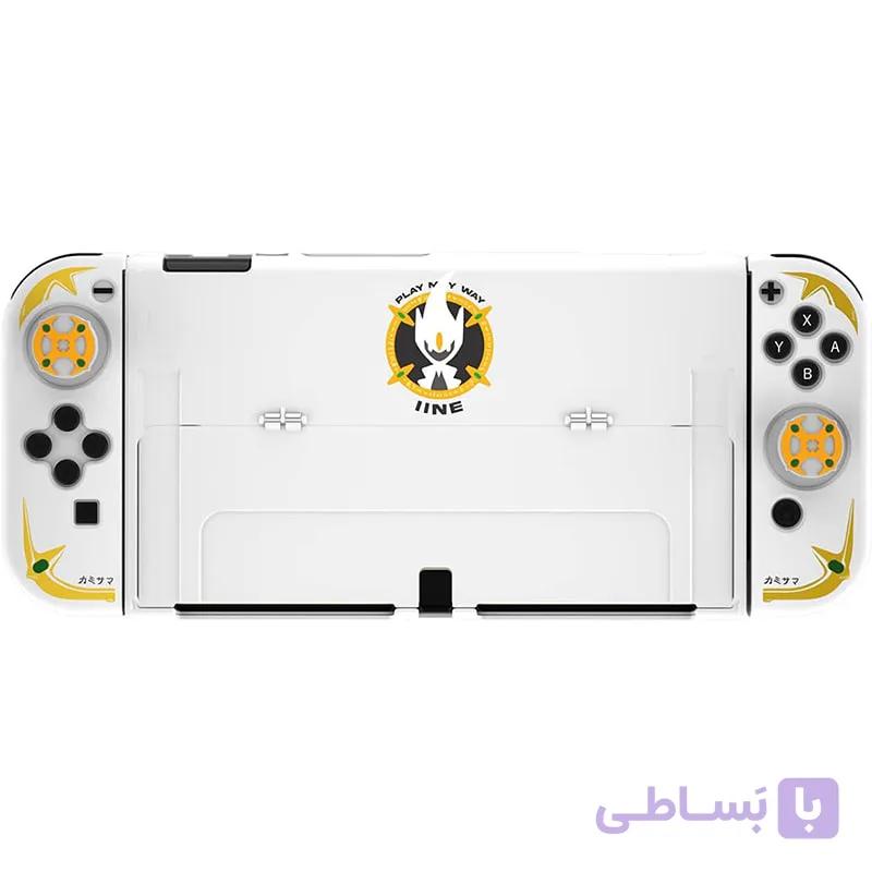 کیت محافظ نینتندو سوییچ اولد مدل Gold White L601 — تصویر 1