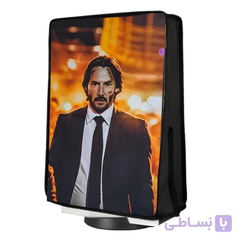 کاور کنسول PS5 اسلیم طرح jhon wick — تصویر 1
