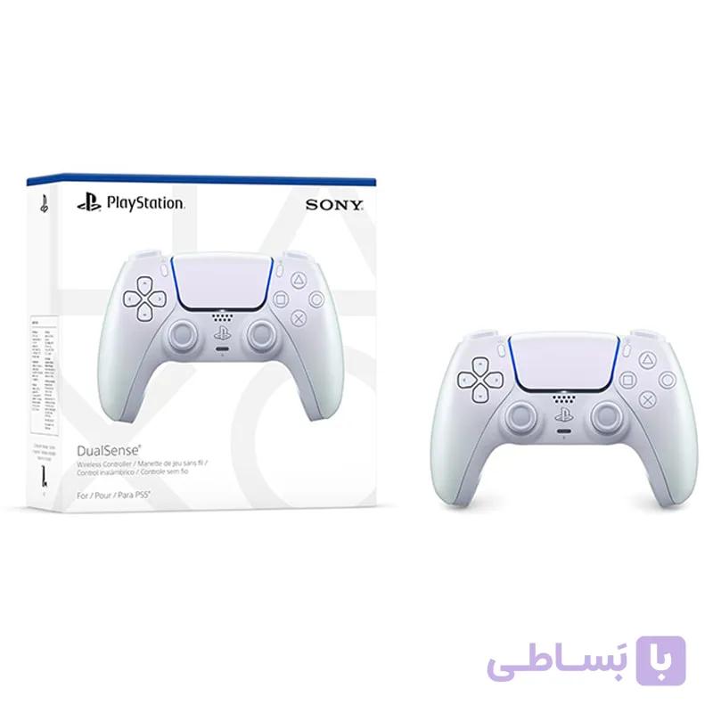 دسته بازی PS5 سفید مرواریدی کروم Chroma Pearl — تصویر 1