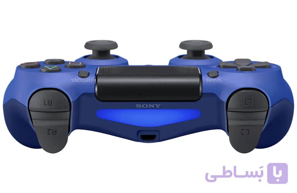 دسته بازی پلی استیشن 4 Translucent V2 Blue High Copy — تصویر 1
